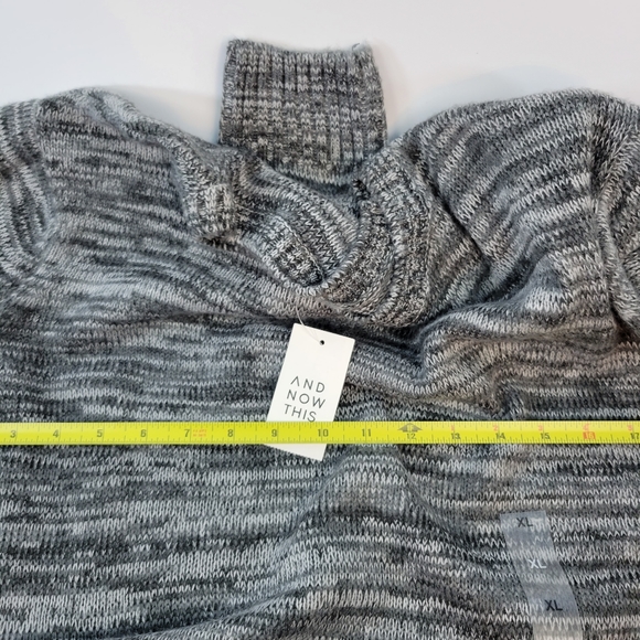 And Now This Mens Sweater XL Pullover Marled Gray Crewneck - Picture 9 of 10